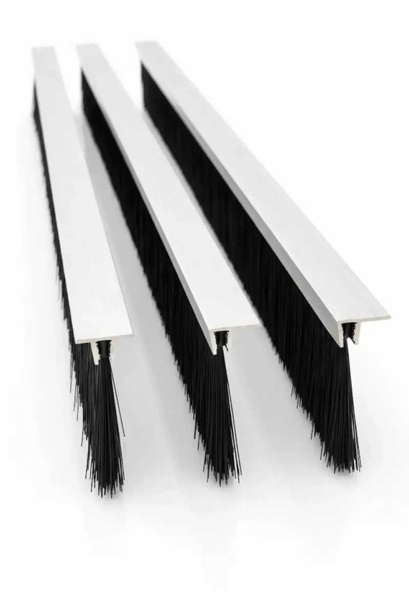 F tipi alüminyum kapı altı fırçası, 100 cm uzunluk ve 80 mm kıl boyu, 3’lü paket