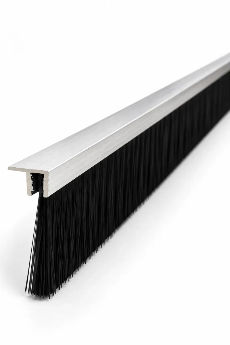 100 cm F tipi alüminyum kapı altı fırçası, 100 mm kıl boyu