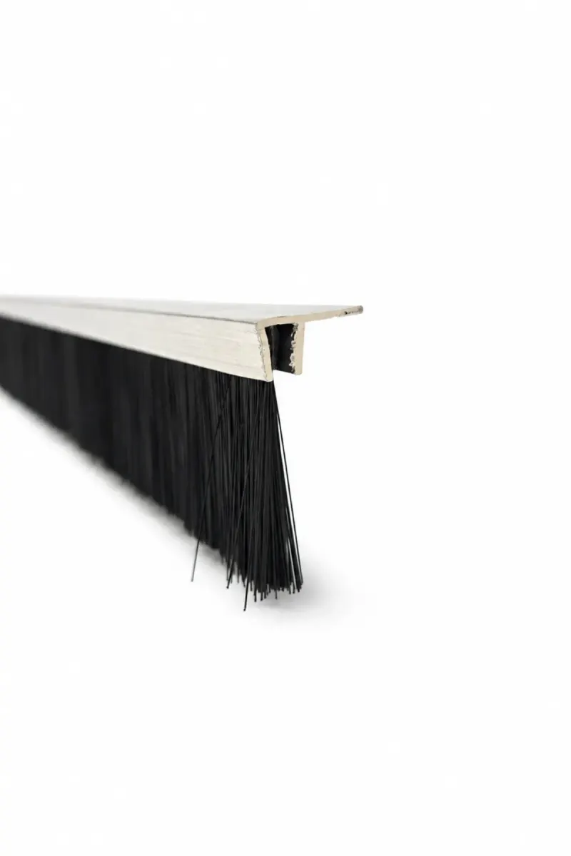 100 cm F tipi alüminyum kapı altı fırçası, 30 mm kıl boyu