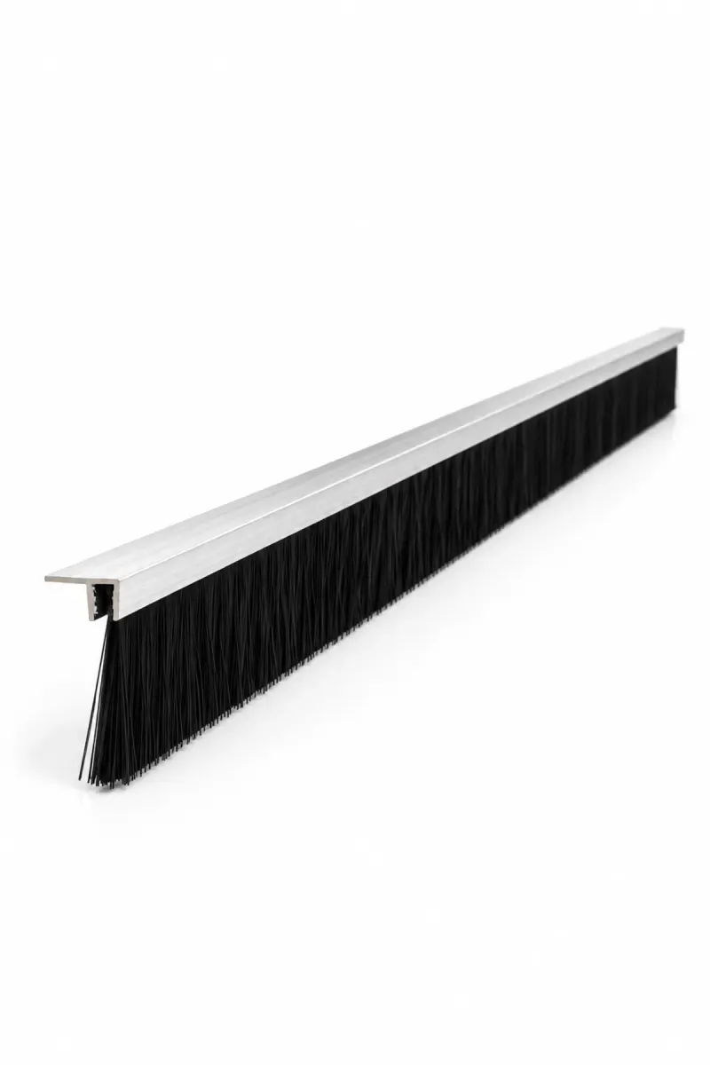 100 cm F tipi alüminyum kapı altı fırçası, 90 mm kıl boyu