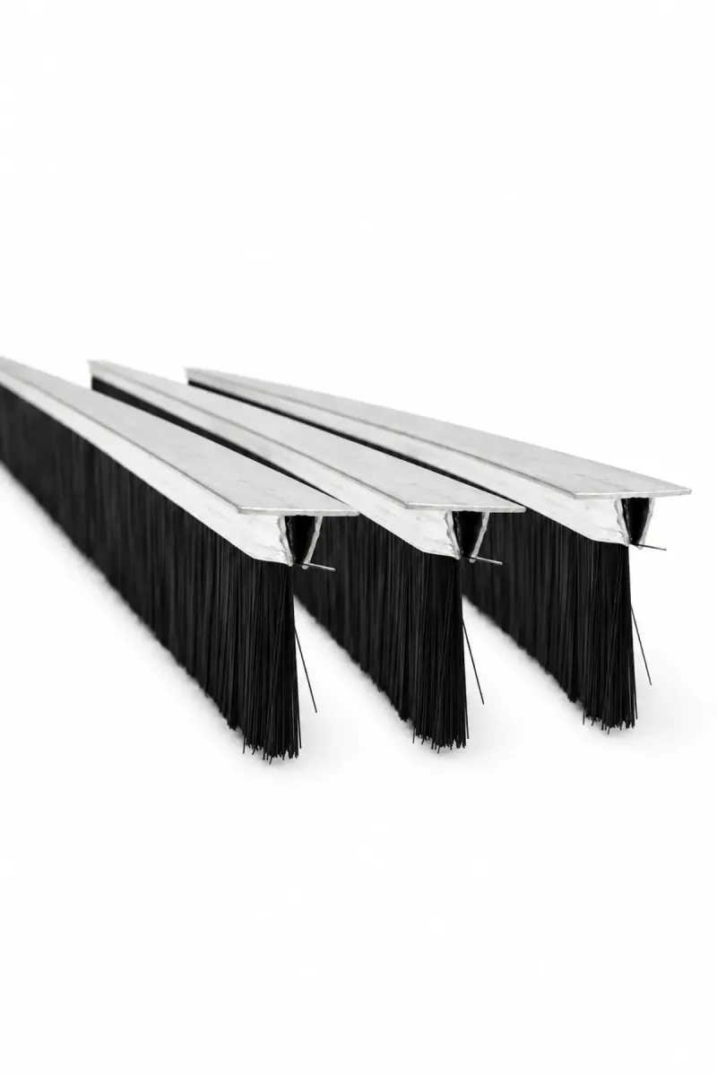 T tipi alüminyum kapı altı fırçası, 100 cm uzunluk ve 40 mm kıl boyu, 3’lü paket