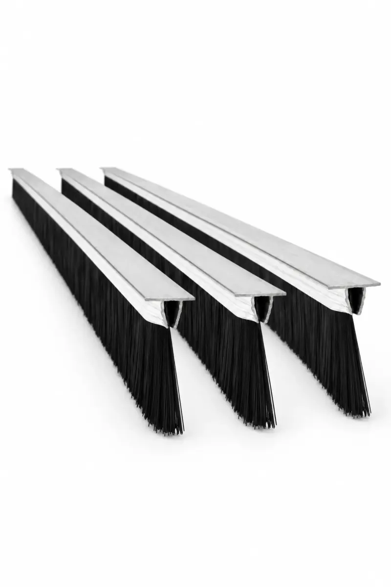 T tipi alüminyum kapı altı fırçası, 100 cm uzunluk ve 50 mm kıl boyu, 3’lü paket