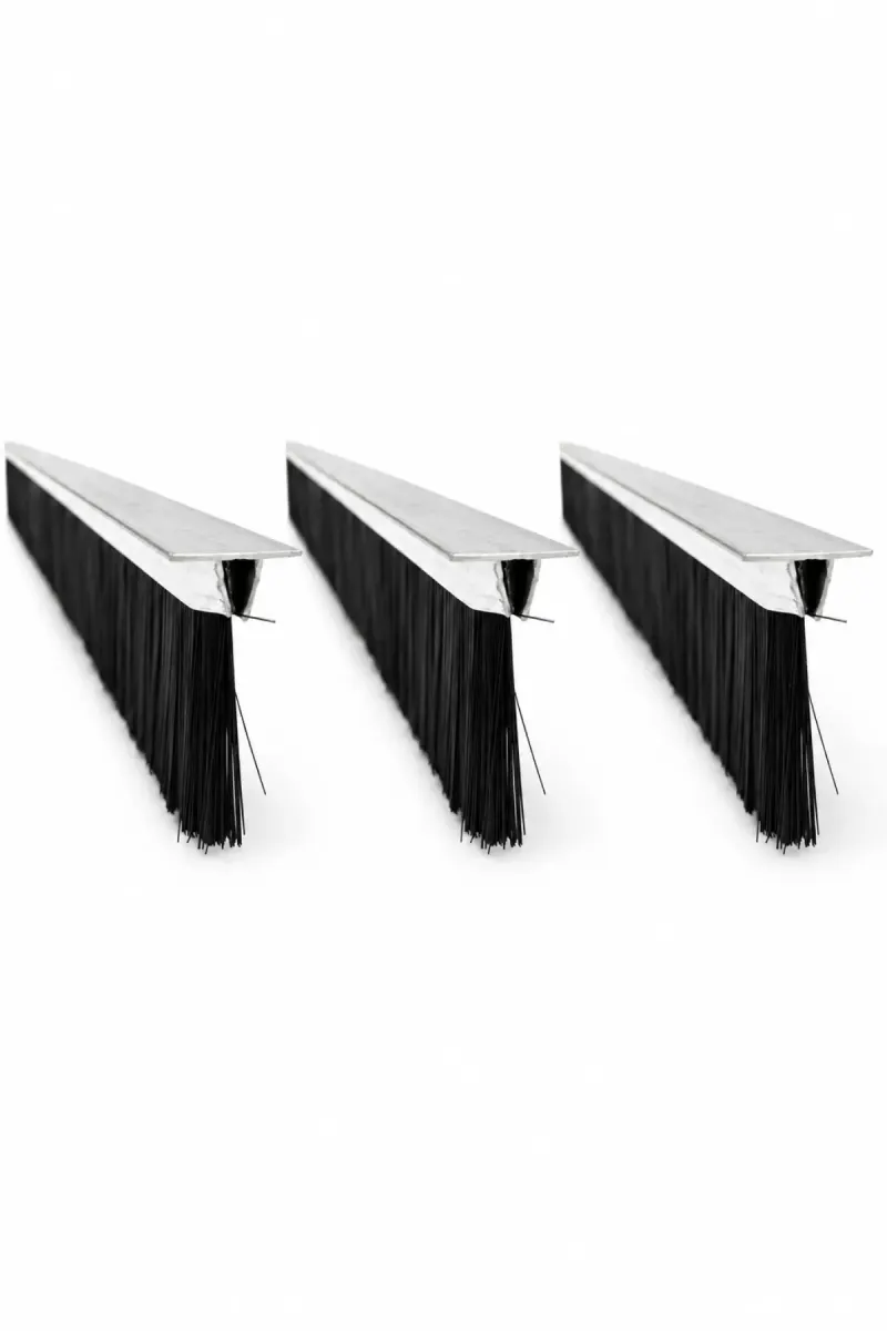 T tipi alüminyum kapı altı fırçası, 100 cm uzunluk ve 90 mm kıl boyu, 3’lü paket