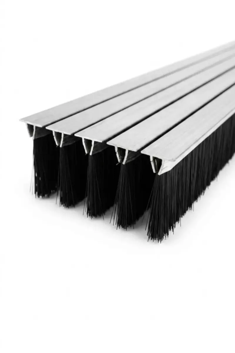 T tipi alüminyum kapı altı fırçası, 100 cm uzunluk ve 30 mm kıl boyu, 5’li paket