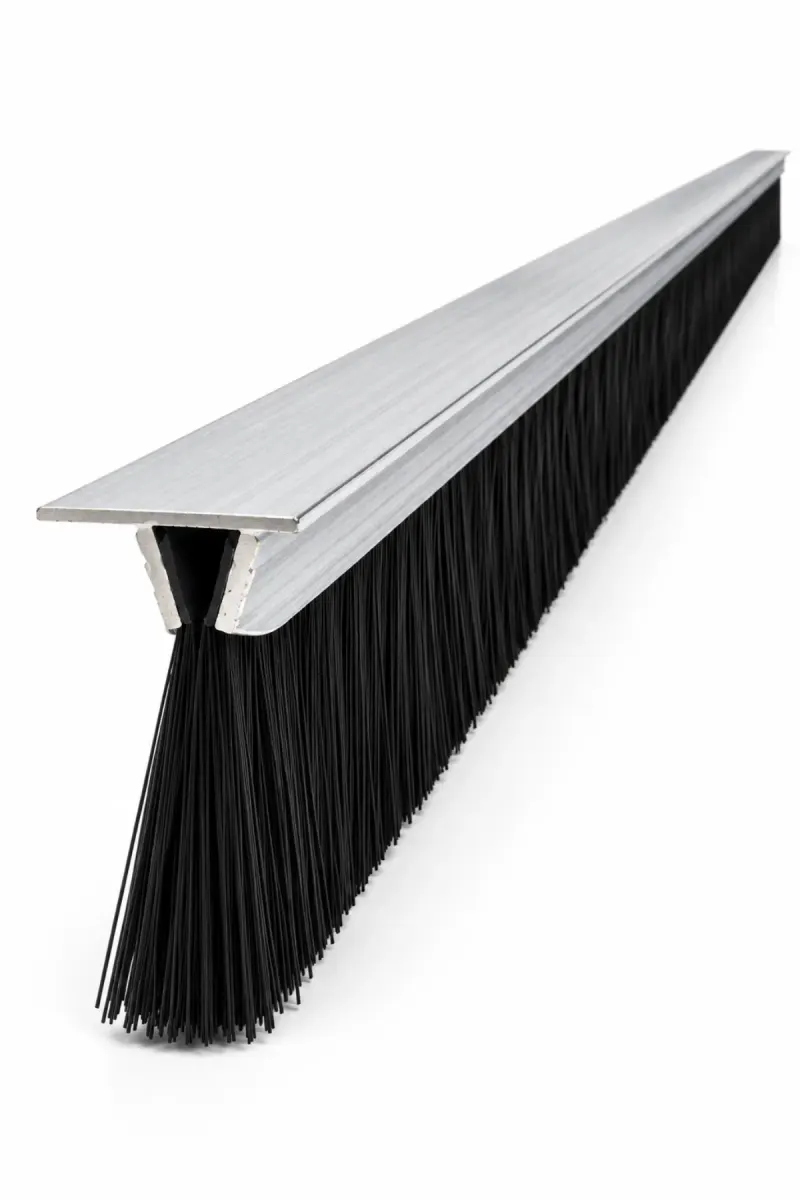 100 cm T tipi alüminyum kapı altı fırçası, 70 mm kıl boyu