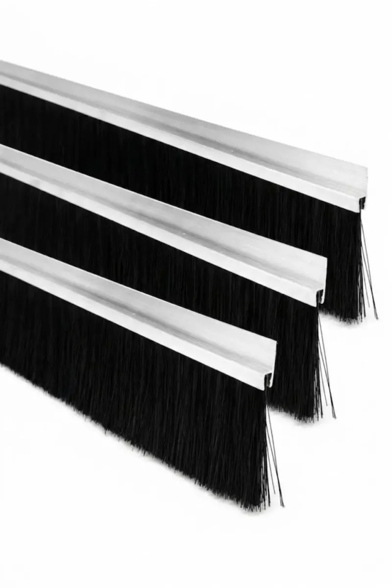 h tipi alüminyum kapı altı fırçası, 100 cm uzunluk ve 50 mm kıl boyu, 3’lü paket
