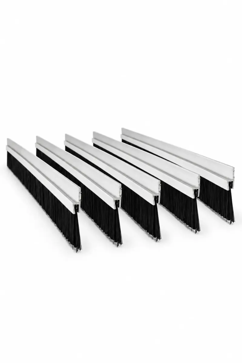 h tipi alüminyum kapı altı fırçası, 100 cm uzunluk ve 40 mm kıl boyu, 5’li paket