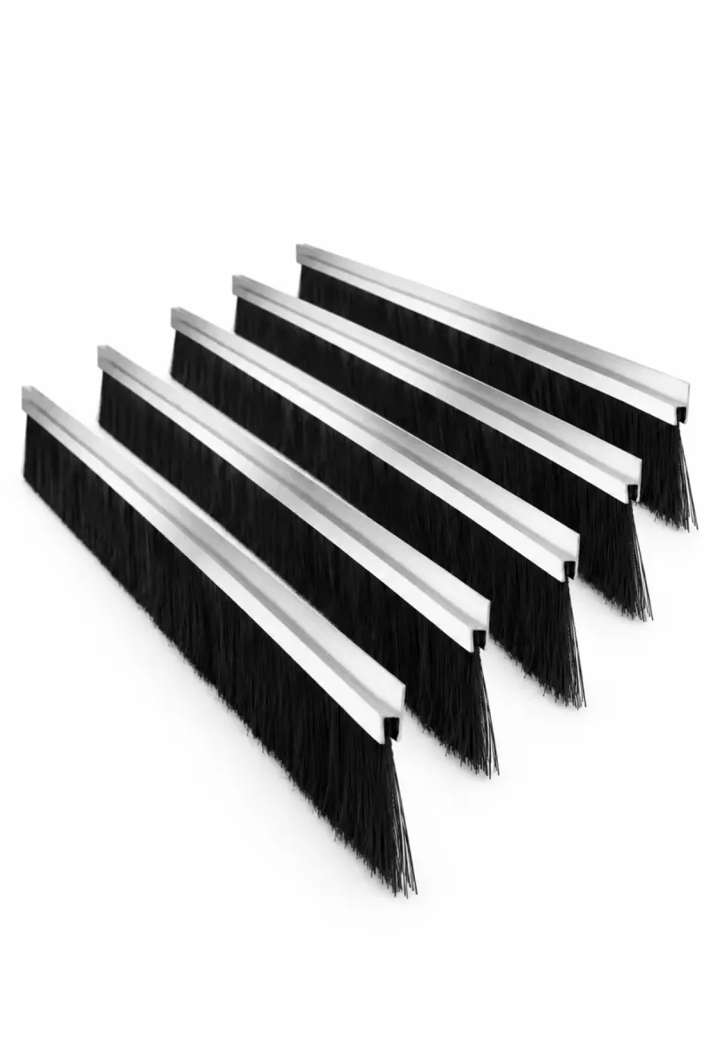 h tipi alüminyum kapı altı fırçası, 100 cm uzunluk ve 90 mm kıl boyu, 5’li paket