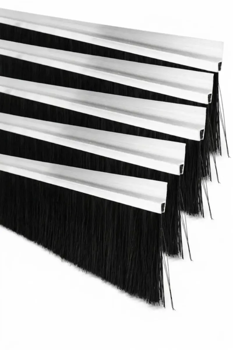 h tipi alüminyum kapı altı fırçası, 100 cm uzunluk ve 50 mm kıl boyu, 5’li paket