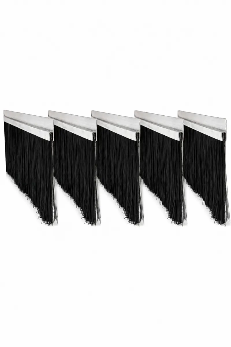 h tipi alüminyum kapı altı fırçası, 100 cm uzunluk ve 70 mm kıl boyu, 5’li paket
