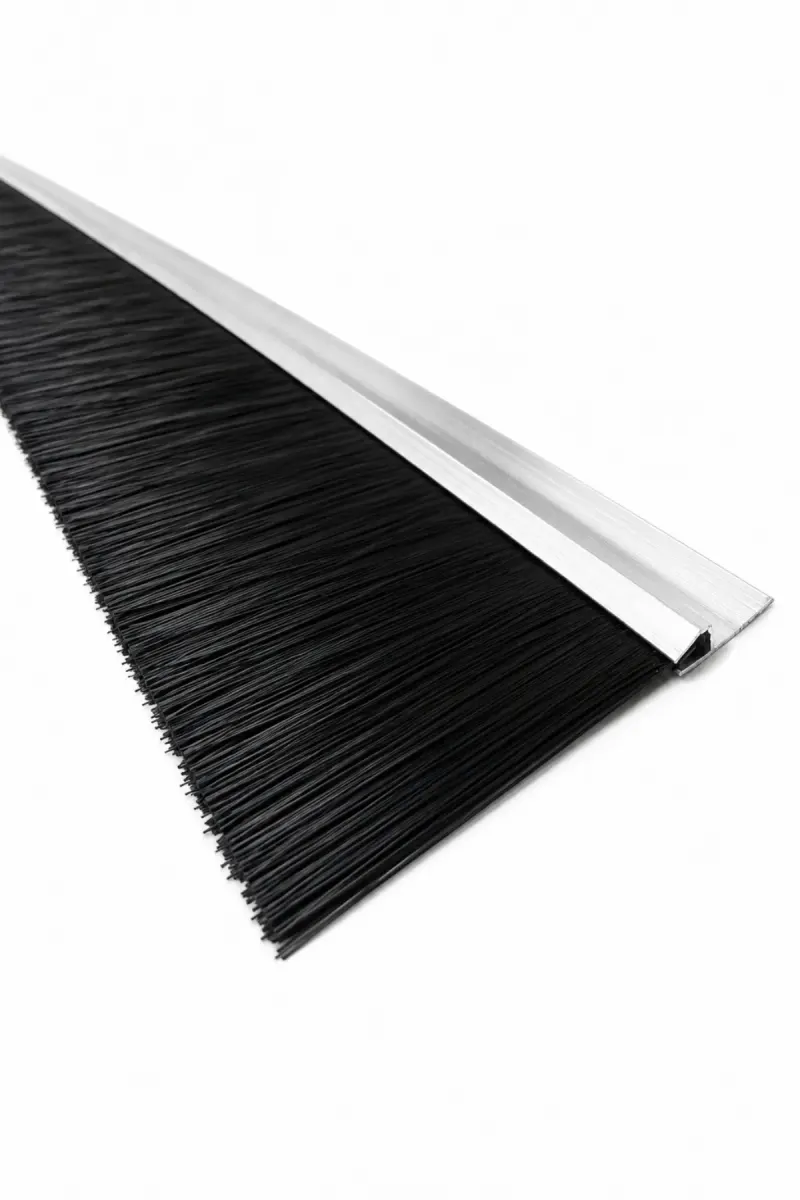 100 cm h tipi alüminyum kapı altı fırçası, 60 mm kıl boyu