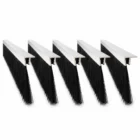 Alüminyum F Tipi Kapı Altı Fırçası 100 cm 100 mm Kıl Boyu 5'li Paket 1 F tipi alüminyum kapı altı fırçası, 100 cm uzunluk ve 100 mm kıl boyu, 5’li paket