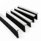Alüminyum F Tipi Kapı Altı Fırçası 100 cm 40 mm Kıl Boyu 5'li Paket 1 F tipi alüminyum kapı altı fırçası, 100 cm uzunluk ve 40 mm kıl boyu, 5’li paket