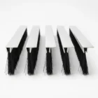 Alüminyum F Tipi Kapı Altı Fırçası 100 cm 50 mm Kıl Boyu 5'li Paket 1 F tipi alüminyum kapı altı fırçası, 100 cm uzunluk ve 50 mm kıl boyu, 5’li paket