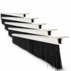 F tipi alüminyum kapı altı fırçası, 100 cm uzunluk ve 80 mm kıl boyu, 5’li paket