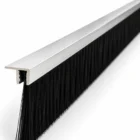 Alüminyum F Tipi Kapı Altı Fırçası 100 cm 100 mm Kıl Boyu 5'li Paket 2 100 cm F tipi alüminyum kapı altı fırçası, 100 mm kıl boyu