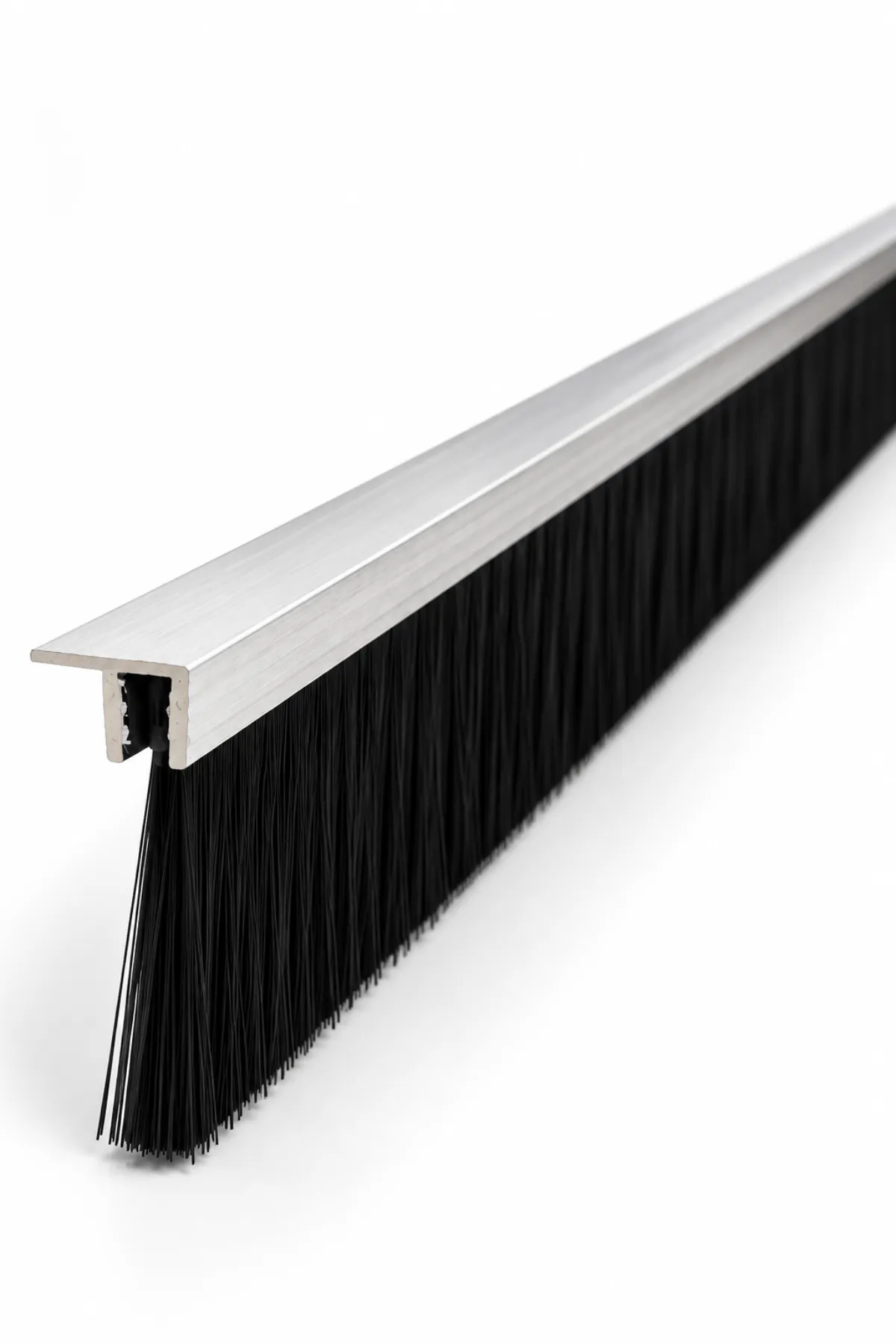 100 cm F tipi alüminyum kapı altı fırçası, 100 mm kıl boyu