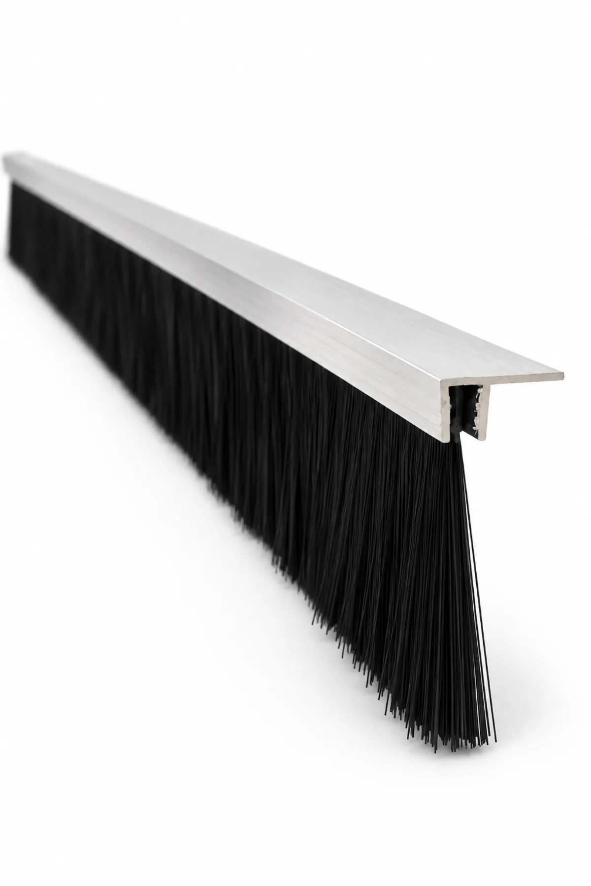 100 cm F tipi alüminyum kapı altı fırçası, 50 mm kıl boyu