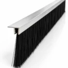 100 cm F tipi alüminyum kapı altı fırçası, 70 mm kıl boyu
