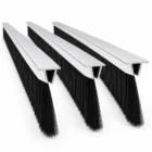 Alüminyum T Tipi Kapı Altı Fırçası 100 cm 60 mm Kıl Boyu 3'lü Paket 1 T tipi alüminyum kapı altı fırçası, 100 cm uzunluk ve 60 mm kıl boyu, 3’lü paket
