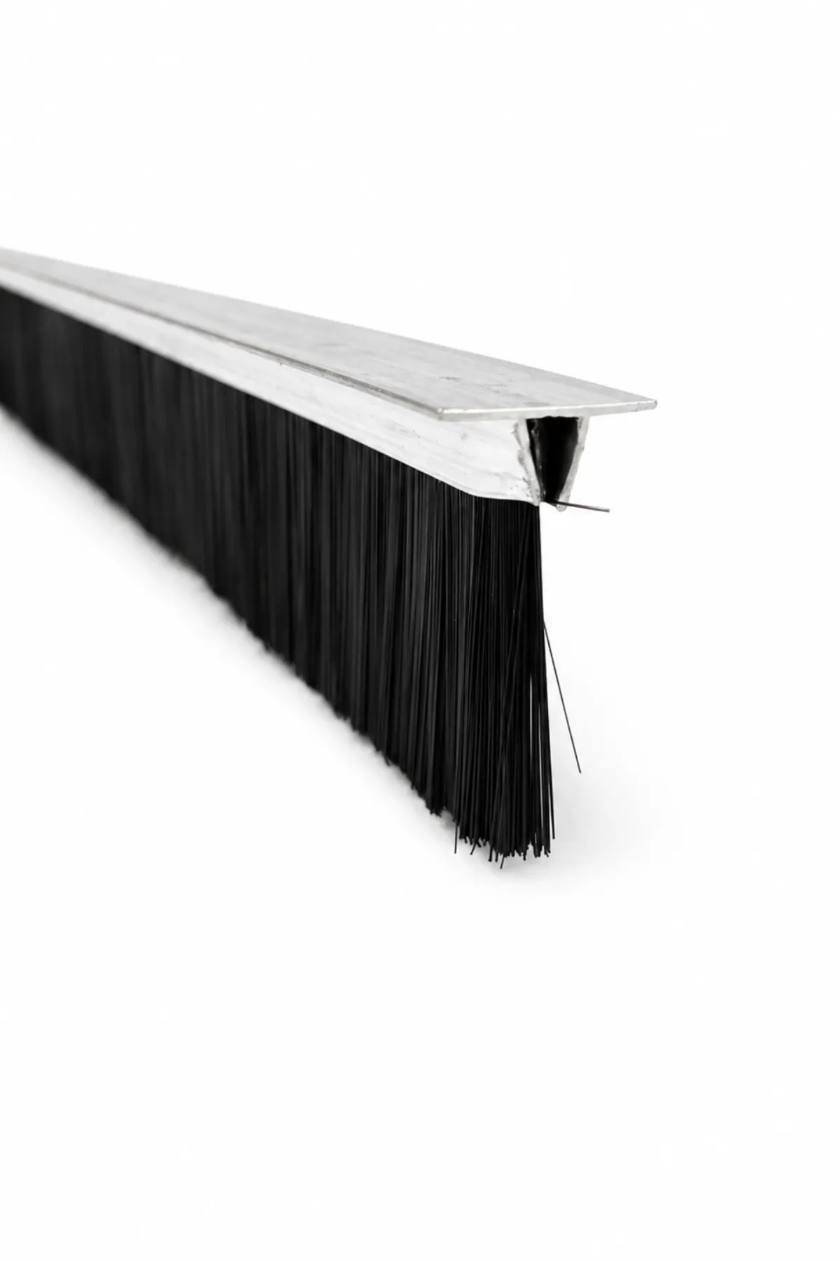 aluminyum-T-tipi-tekli-100cm-30mm-01 100 cm T tipi alüminyum kapı altı fırçası, 30 mm kıl boyu