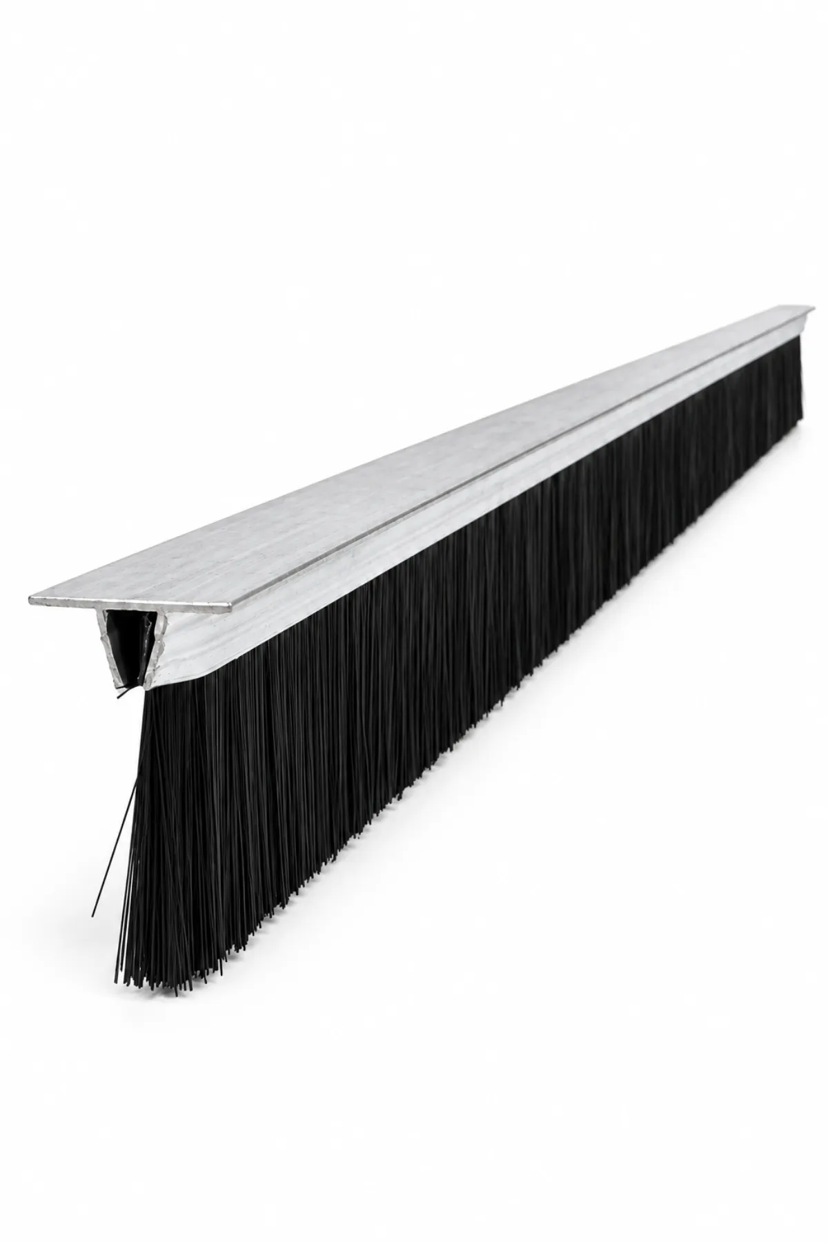 100 cm T tipi alüminyum kapı altı fırçası, 40 mm kıl boyu