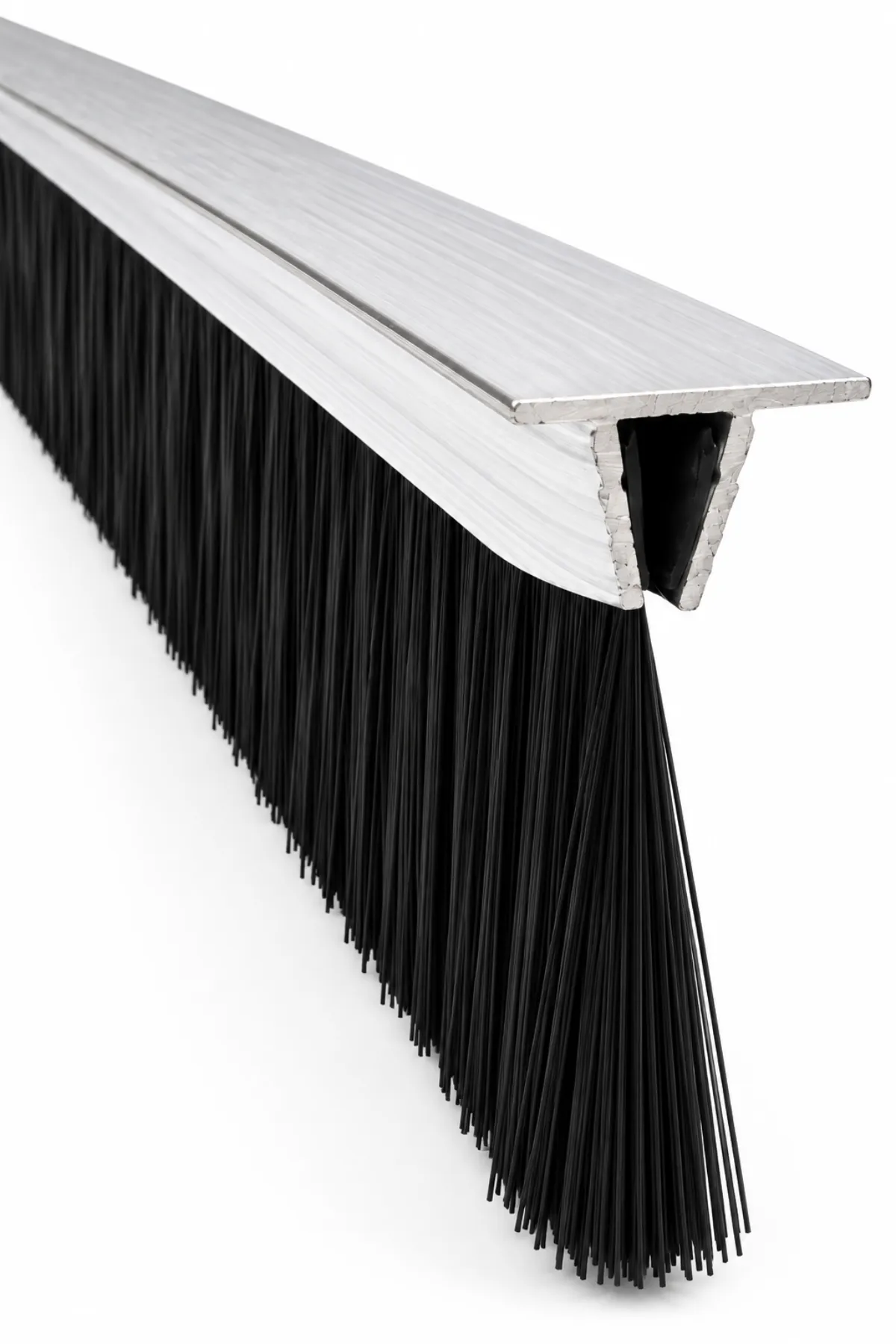 100 cm T tipi alüminyum kapı altı fırçası, 60 mm kıl boyu