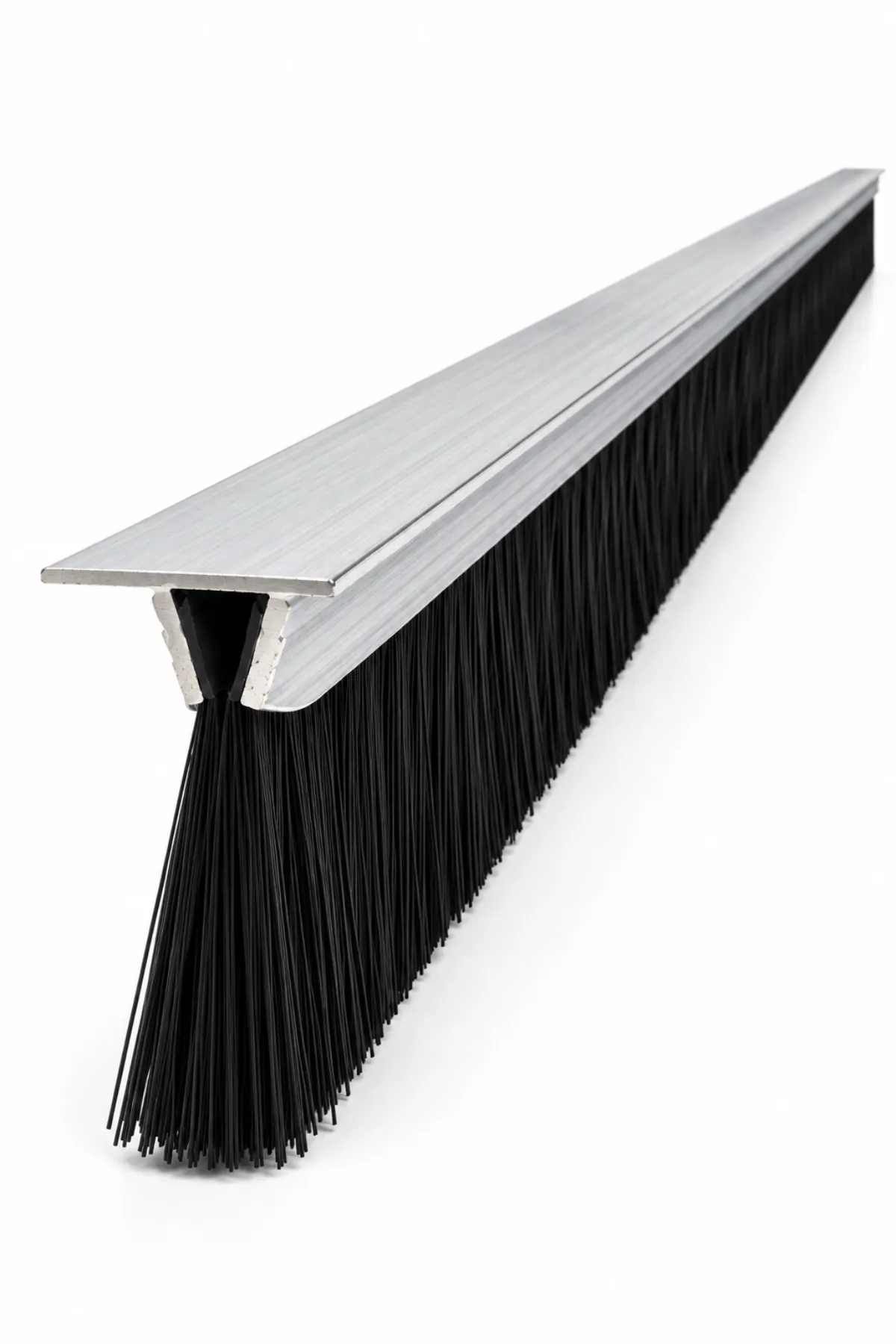 100 cm T tipi alüminyum kapı altı fırçası, 70 mm kıl boyu