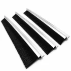 h tipi alüminyum kapı altı fırçası, 100 cm uzunluk ve 60 mm kıl boyu, 3’lü paket