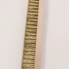 Ahşap Tabanlı Çelik Tel Fırça | 400 mm | 50 mm Tel Boyu | Sert Zemin ve Fırın Temizlik Fırçası 2 Çelik tel şerit fırça