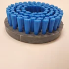 Koltuk temizliği için mavi fırça, 120 mm çap ve 30 mm kıl boyu