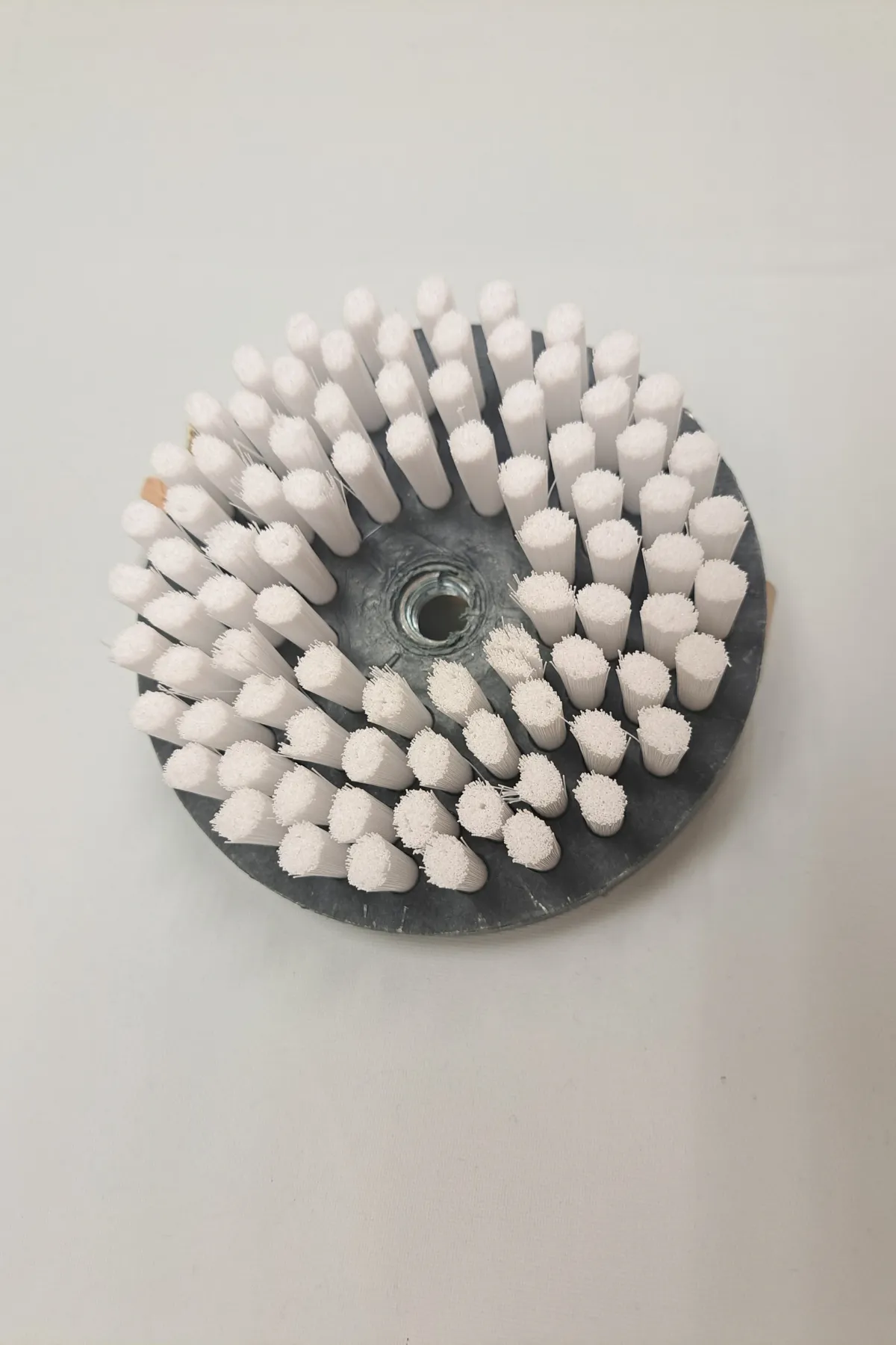 120 mm çapında beyaz koltuk yıkama fırçası, 40 mm kıllı ürün