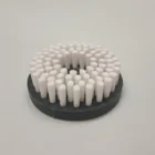 Koltuk temizliği için beyaz fırça, 120 mm çap ve 40 mm kıl boyu