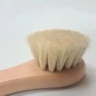 At kılı yüz fırçasının kıl başlığının yakın görünümü