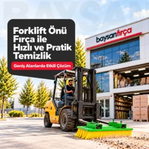 Forklift Önü Fırça - Endüstriyel Alan Süpürme Fırçası
